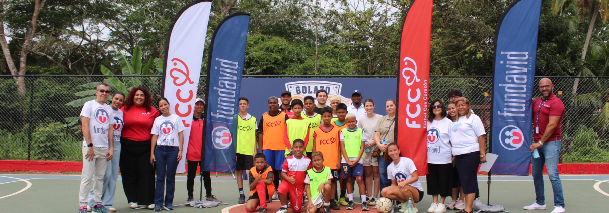 Golazo por ti Nico. Inauguración de cancha en San Bernardino Arraijan